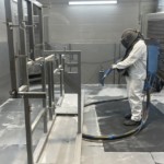 Photo d'un microbillage réalisé par un professionnel de A.P.A. Franche-Comté