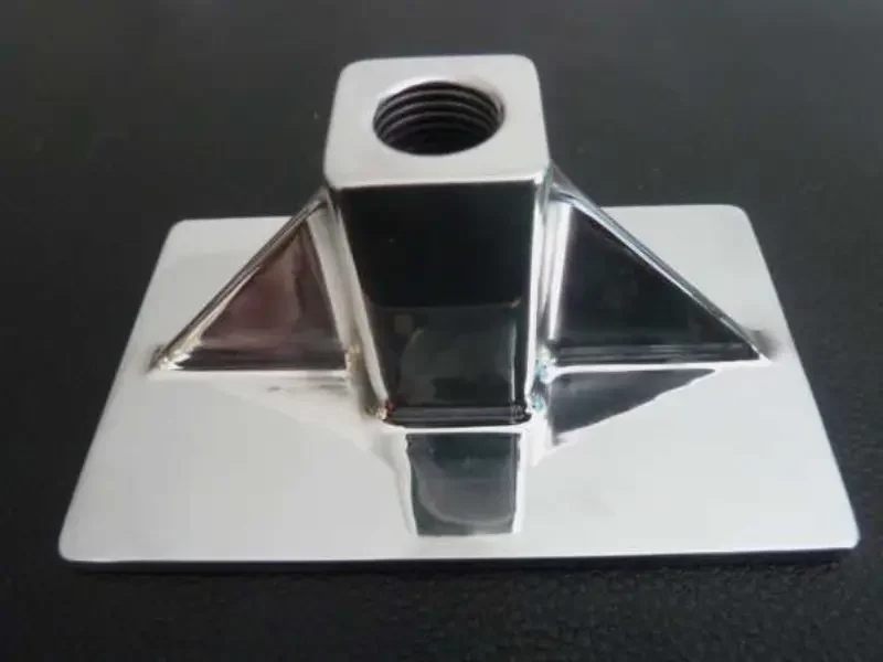 Pied d'appui poli miroir